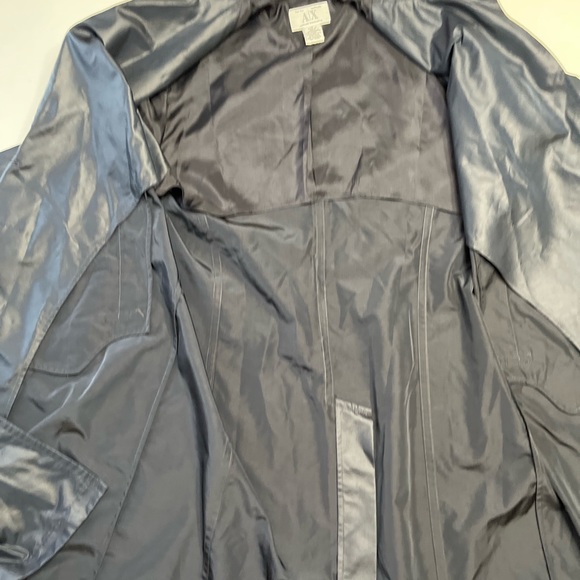 Armani Exchange Women’s Navy Nylon / Polyester Button  Coat M - Picture 5 of 14